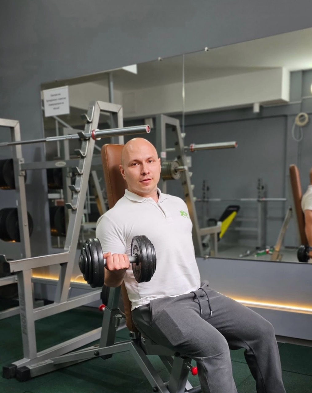 Тренер Богдан у залі P&P Athletics
